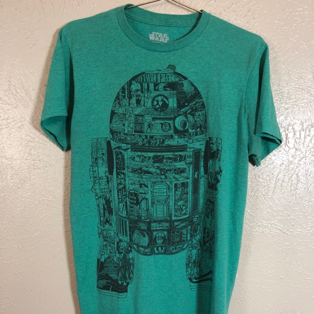 Star Wars Green Comic Book Panel R2-D2 Shirt